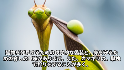 自動生成されたカマキリの画像