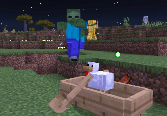 チキンジョッキーを倒せ!ラバチキンの新レコード入手方法【マイクラ統合版】