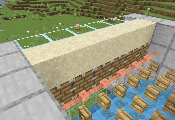 砂無限装置の作り方：コンパクトでも砂大量！【マイクラ統合版】