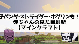 子パンダ・ストライダー・ホグリンも！赤ちゃんの見た目刷新【マインクラフト】